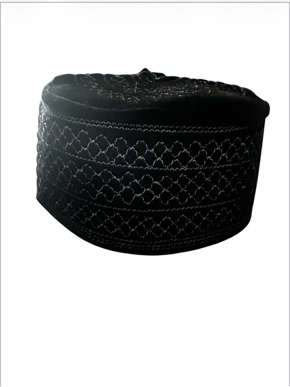 Men Hat Religious Pray Hat Top Cap Black/gray Prayer Muslim Hat